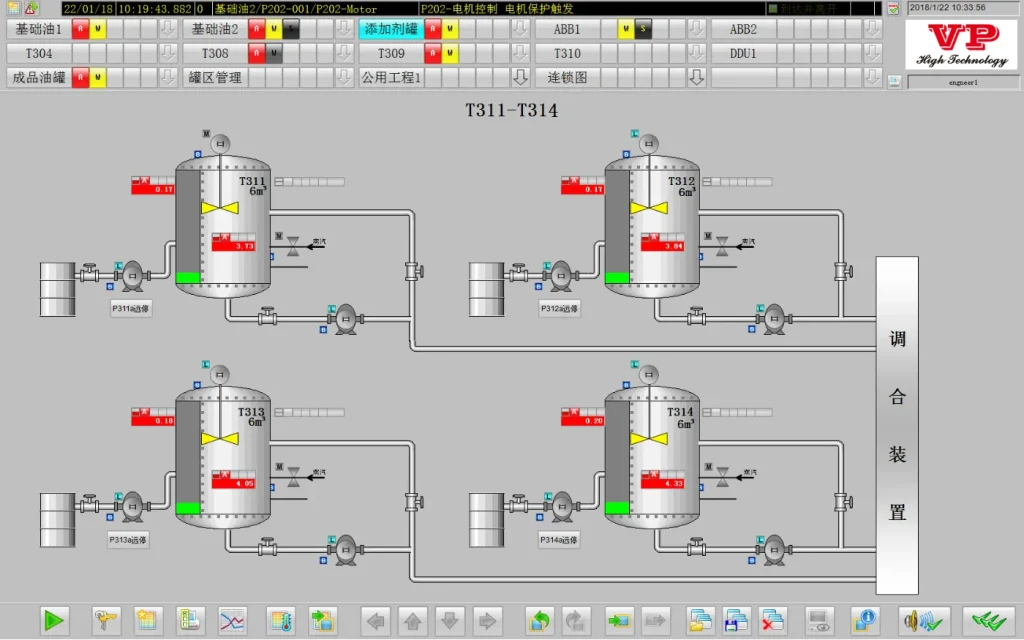 Система управления смешиванием смазочных материалов