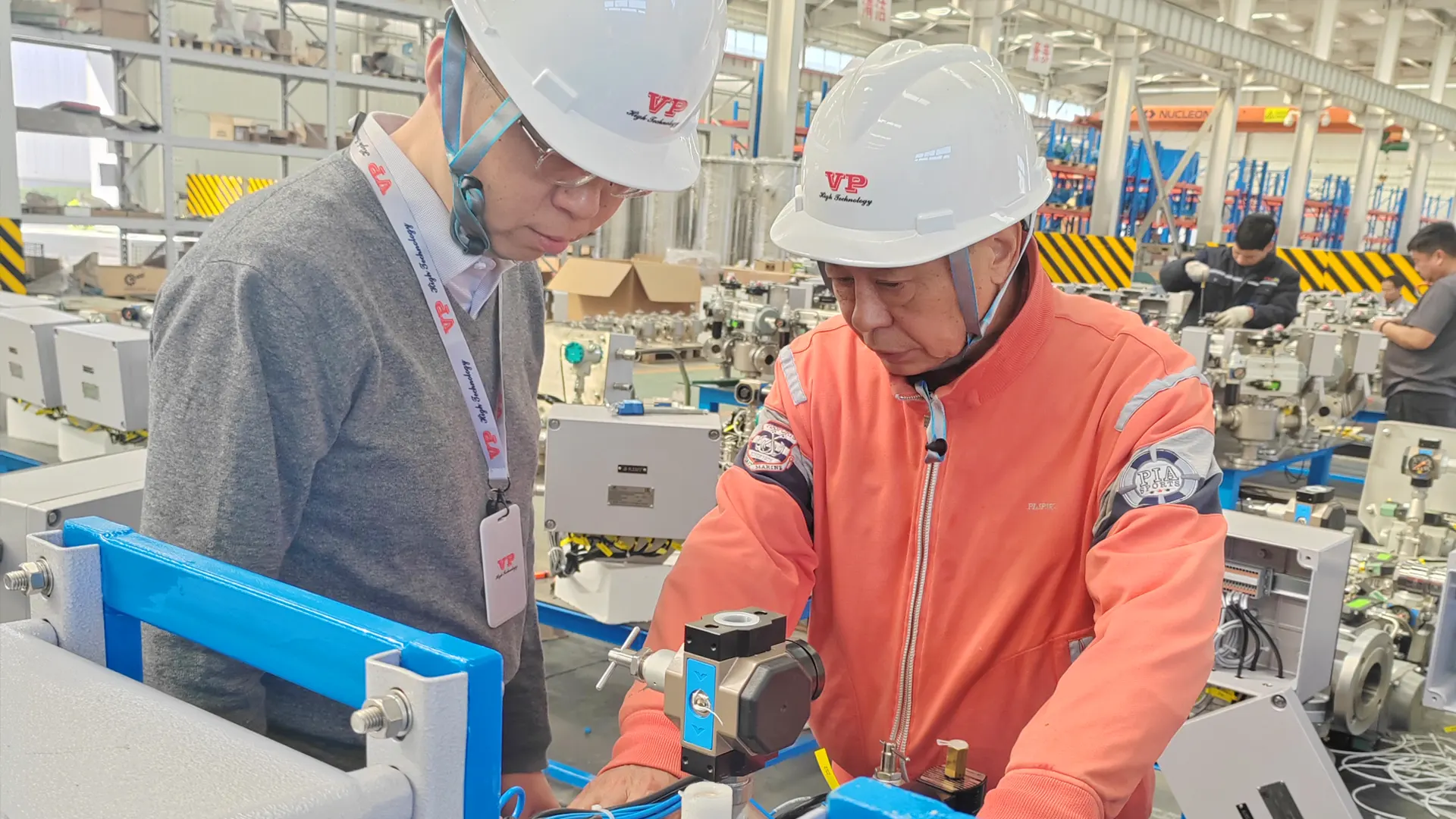 Mr-Gou Works in the Factory