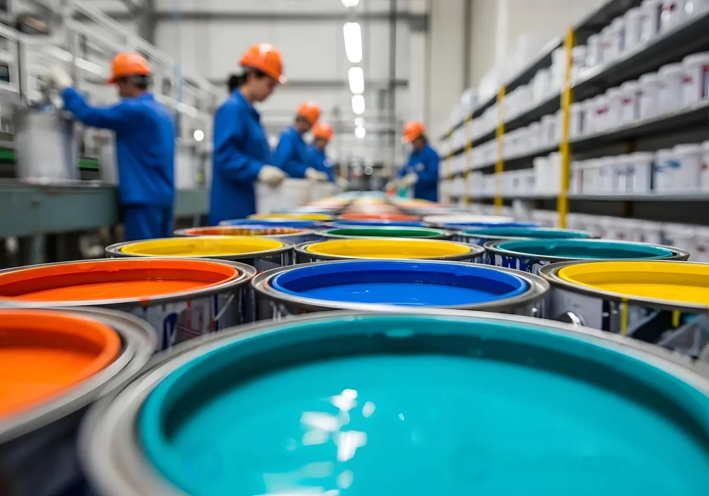 Paint coating factory